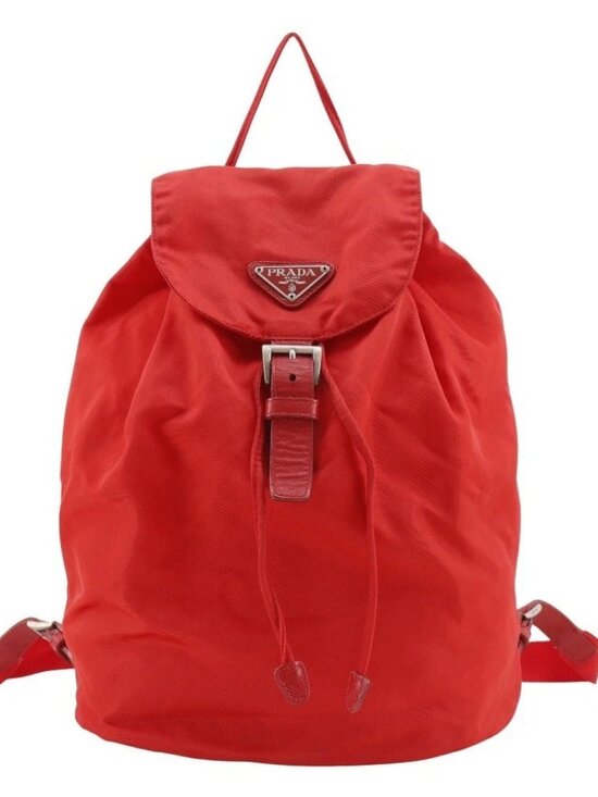 PRADA Backpack Daypack Red Nylon Women main image 10